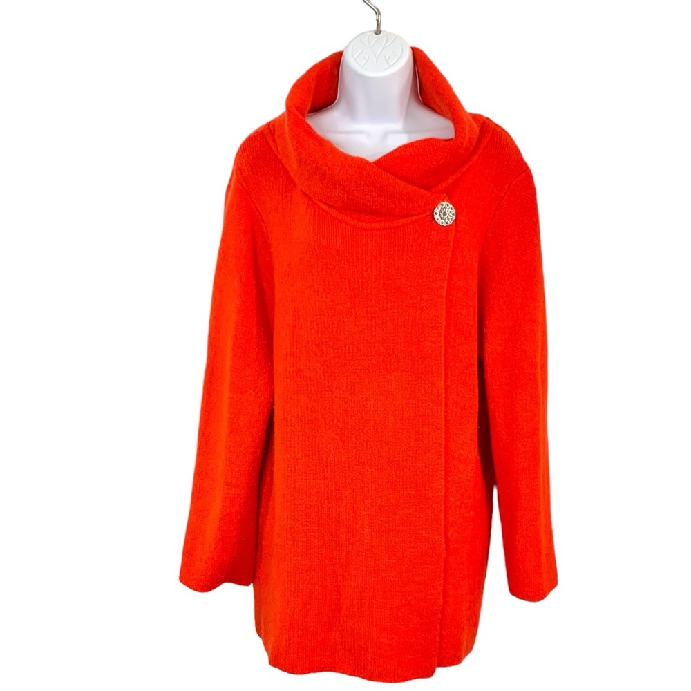 MAX STUDIO Red Wool Blend Sweater Sz 2X